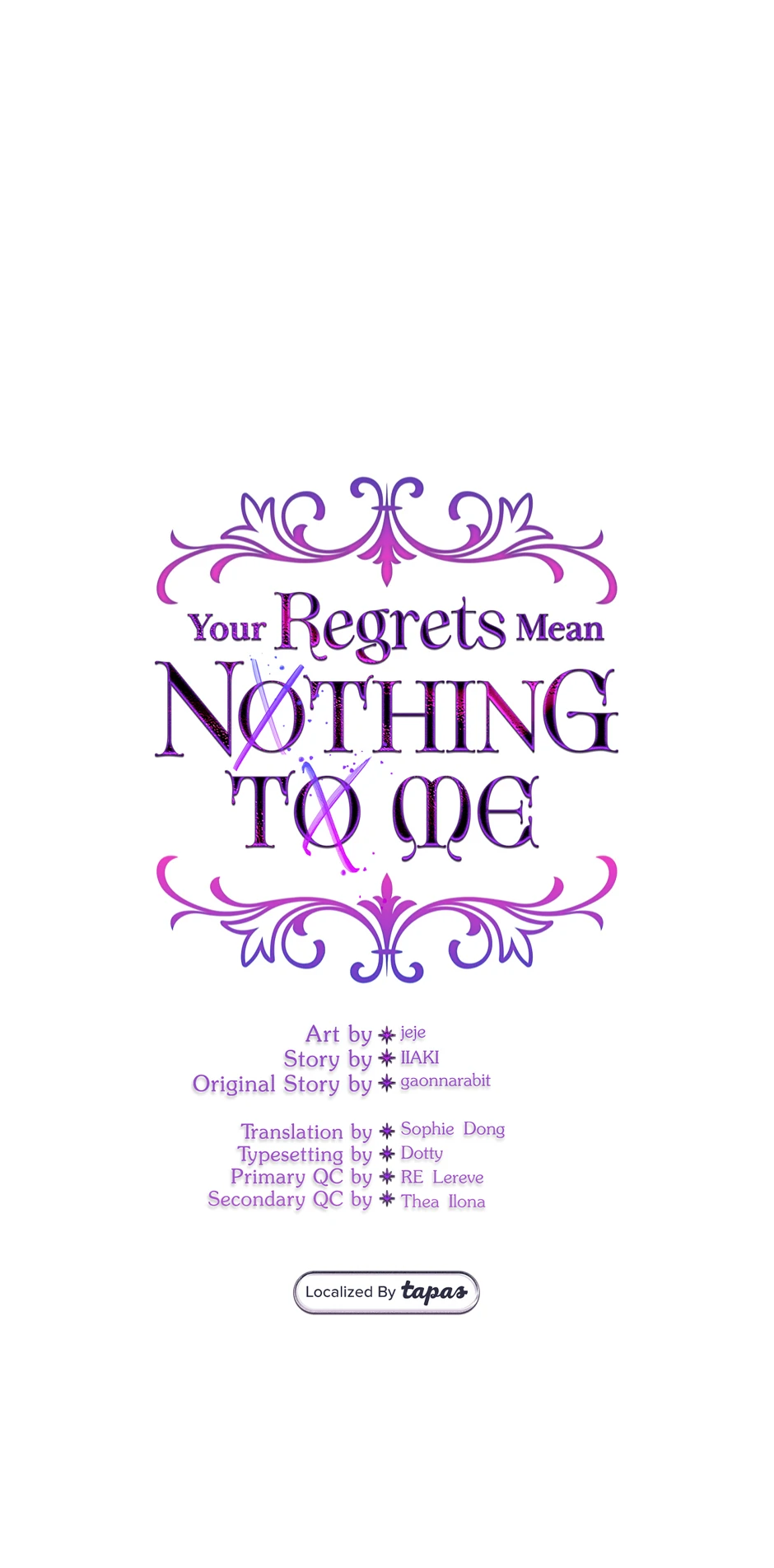 I Won’t Accept Your Regrets chapter 132 page 6