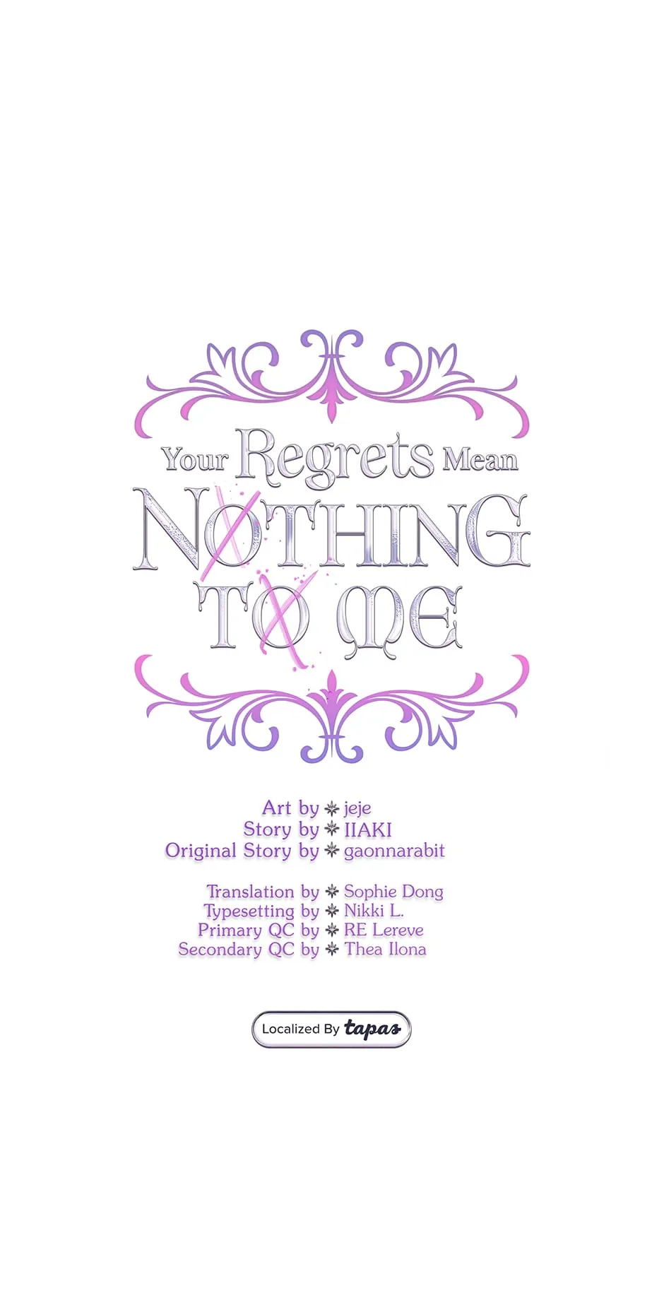 I Won’t Accept Your Regrets chapter 99 page 6