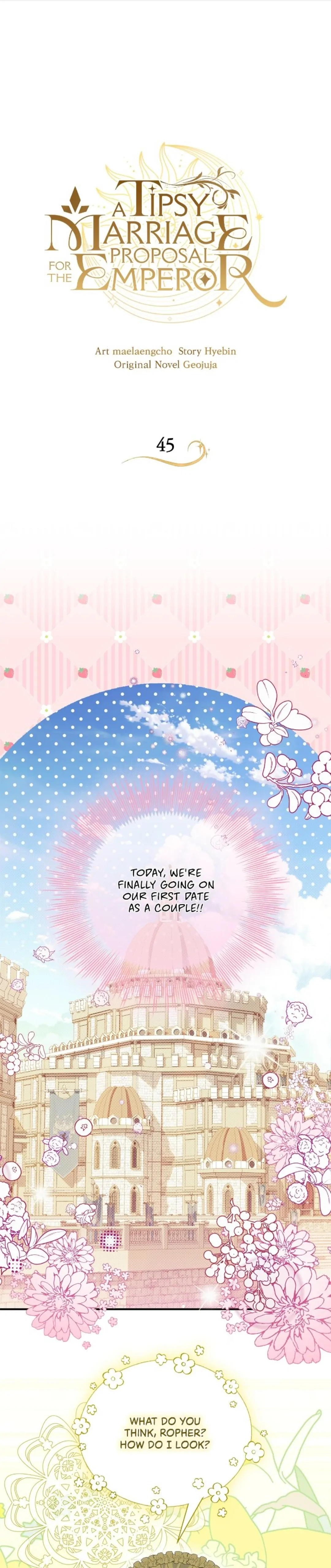 A Tipsy Marriage Proposal for the Emperor chapter 45 page 1