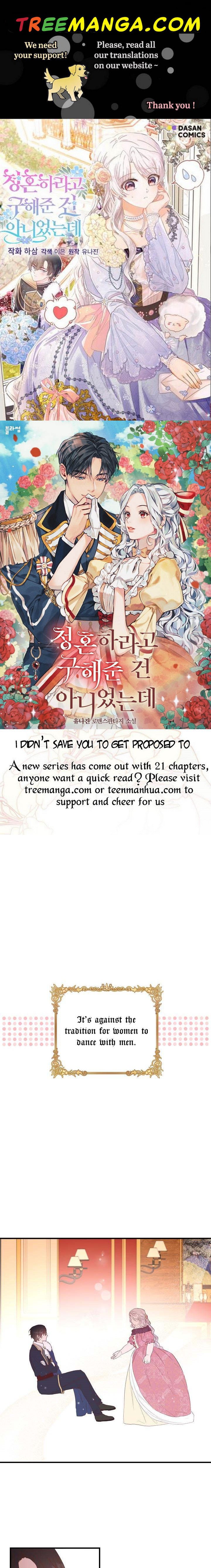 I Didn’t Save You To Get Proposed To chapter 2 page 1